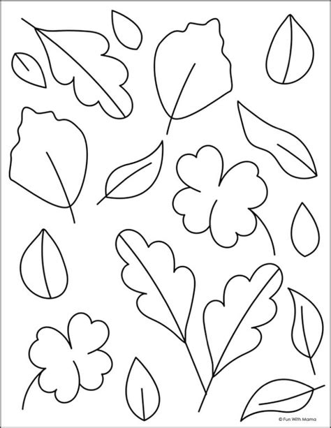 Autumn Leaf Colouring Sheets Infoupdate Org