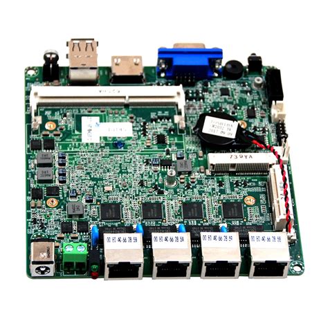 Nano Itx Motherboard 4 Lan Port Network Security Mainboard With 1 Mini-pcie Slot Support Pcie ...