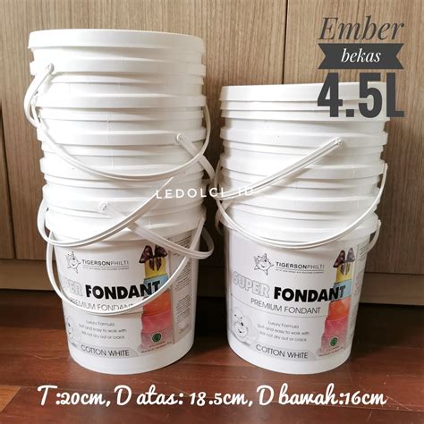 Jual EMBER PUTIH EMBER PENAMPUNGAN AIR EMBER FOOD GRADE 5 KG