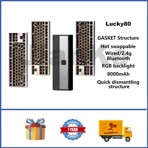 Weikav Lucky Aluminum Wireless Mechanical Keyboard Hot Swappable Rgb Gasket Custom Gaming