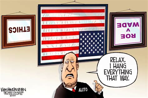5 Topsy Turvy Cartoons About Justice Alitos Flag Etiquette The Week