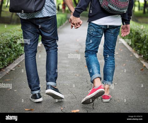Gay Couple Love Outdoors Concept Stock Photo Alamy