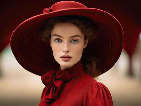 Bronzeville Woman In A Red Hat