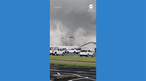 Video Tornado Touches Down In Indiana As Remnants Of Beryl Move Toward