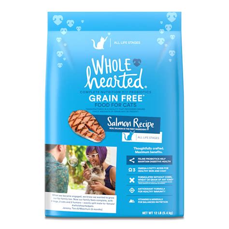 WholeHearted Grain Free Salmon Formula Dry Cat Food, 12 lbs. | Petco