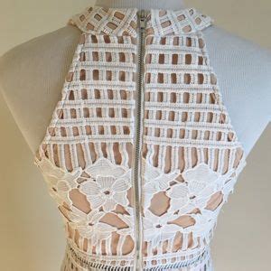 Lulus Dresses Lulus Luxe Love White And Nude Lace Dress Poshmark