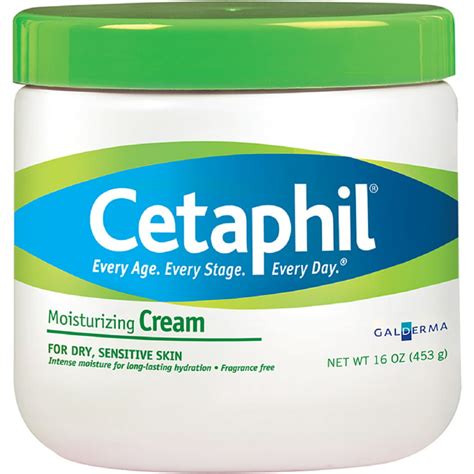 Cetaphil Moisturizing Cream for Dry/Sensitive Skin, Fragrance Free 16 ...