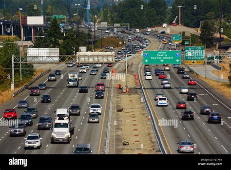 Highway 5 In Washington State Usa Stock Photo Alamy