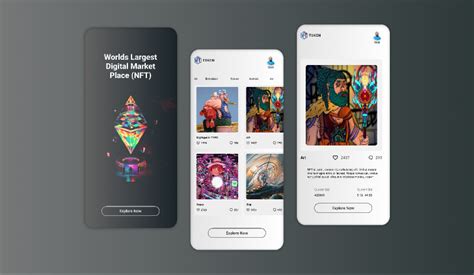 Download Nft Market Mobile App Ui Kit