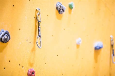 Premium Photo Climbing Wall Climbing Wall With Colorful Rocks