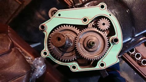 Модифицированный редуктор 1E40QMB, шестерни редуктора, шайба в редуктор ...