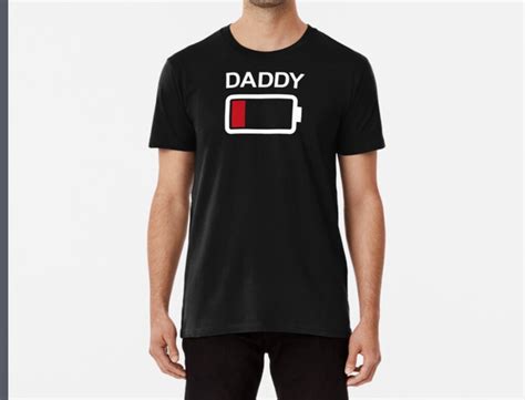 Чоловіча футболка Daddy сіла батарейка Чорний L (ID#1686265867), ціна ...