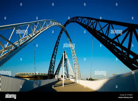 Matagarup Bridge Perth Australia Stock Photo Alamy