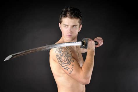 Man Naked Torso Sword Stock Photos Free Royalty Free Stock Photos From Dreamstime