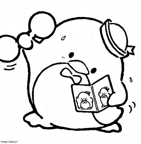 Tuxedo Sam From Sanrio Coloring Page