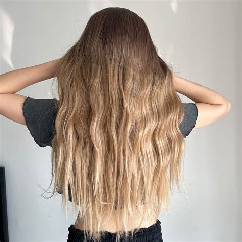 Long Brown To Blonde Wavy Wig For Sex Doll VSDoll