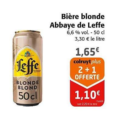 Promo Bière Blonde Abbaye De Leffe chez Colruyt iCatalogue fr