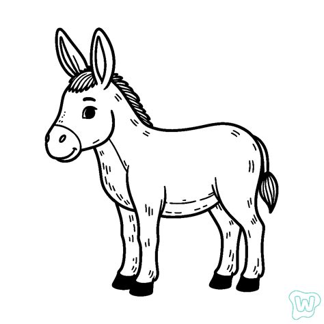 Desenho De Burrinho Para Imprimir - 7