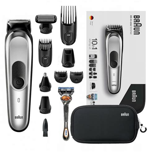 Braun MGK7920TS All-in-one Trimmer, 10-in-1 Trimmer, 8 Attachments And ...