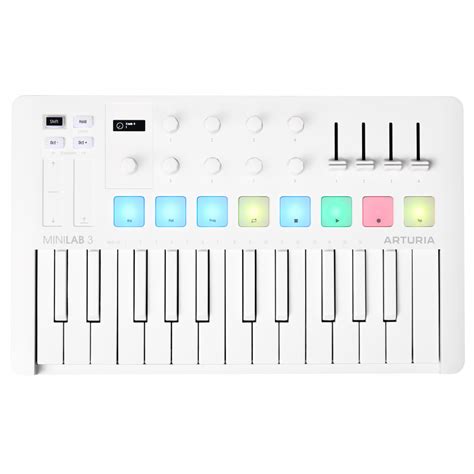 MIDI-клавиатура Arturia MiniLab 3 Alpine White Special Edition - купить ...