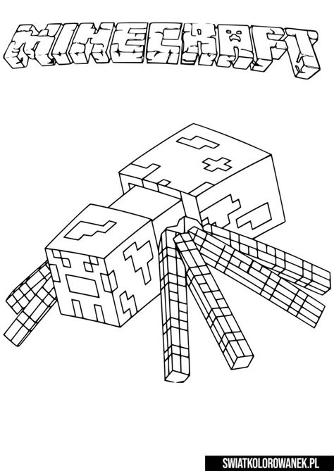 Kolorowanki Minecraft - darmowa kolorowanka dla dzieci