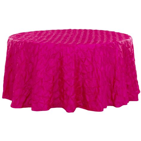 120 Pinchwheel Round Tablecloth Fuchsia Cv Linens