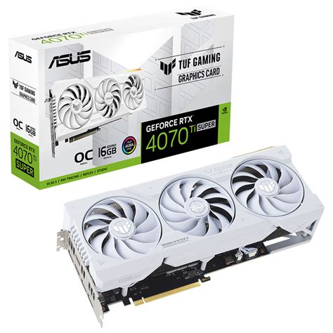 ASUS TUF GAMING GeForce RTX 4070 Ti SUPER WHITE OC Edition 16GB GDDR6X 256 Bit DLSS 3 Ekran ...