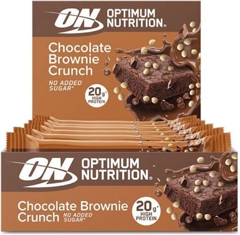 Optimum Nutrition Protein Crisp Bar 65g Chocolat Brownie Barres Protéinées Colizey