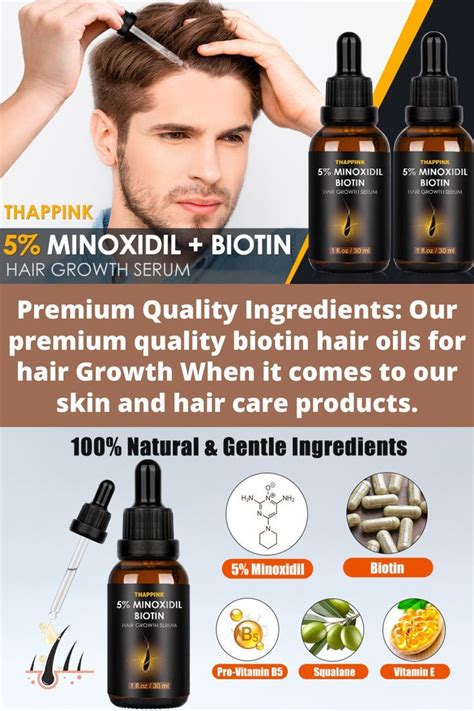 Biotin Hair Growth Serum Oil Minoxidil 5 For Men Women 2 Pack Hair Regrowth Serum Biotin