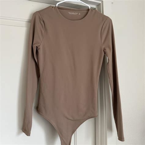 Abercrombie Fitch Long Sleeve Seamless Bodysuit Depop