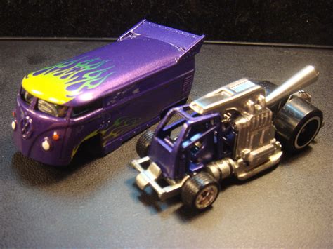 Custom Hot Wheels Vw Drag Bus Dads Custom Creations And Airbrush