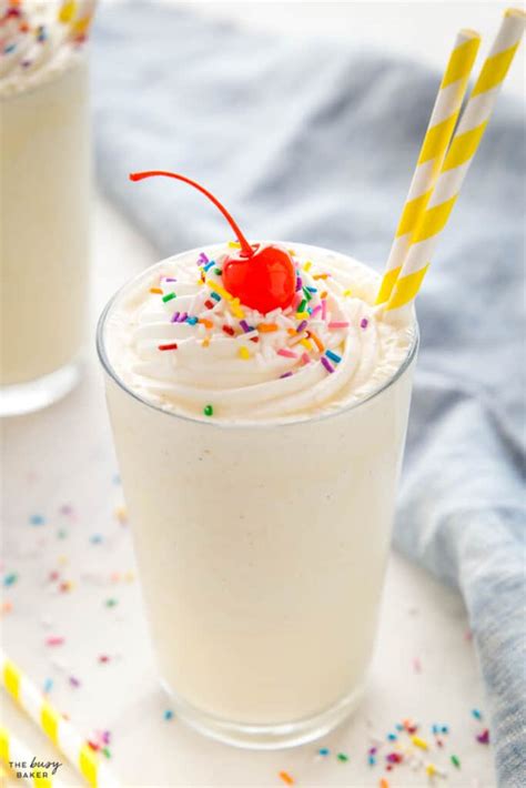 Vanilla Milkshake The Busy Baker