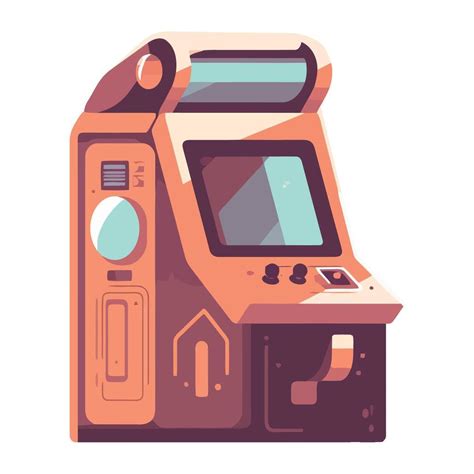 game machine  retro style isolated  vector art  vecteezy