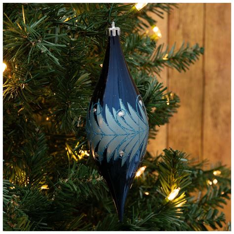 Blue Glitter Teardrop Ornament Set | Hobby Lobby | 6267991