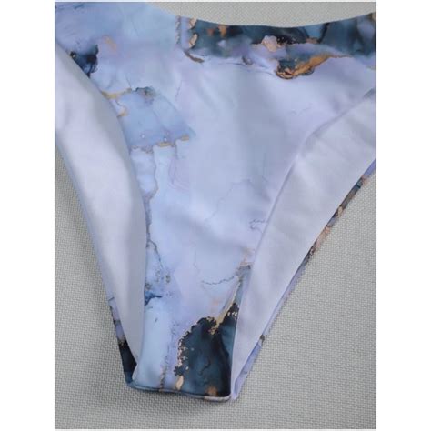 Swim Boho Marble Print Cheeky Bottom Bikini Cover Up Set Poshmark
