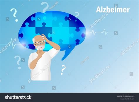 dementia alzheimer diseases memory brain loss stock vector royalty