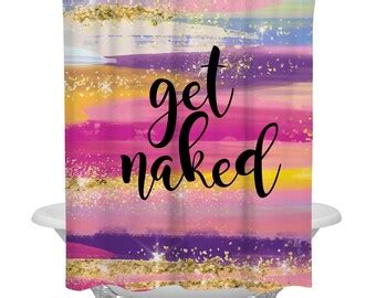Get Naked Shower Curtain Etsy