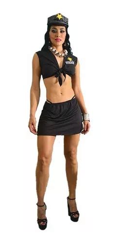 Disfraz Polic A Sexy Sensual Atrevida Baby Doll Lenceria Sex Meses Sin Inter S