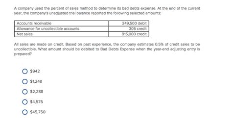 percentage  sales method  accounting