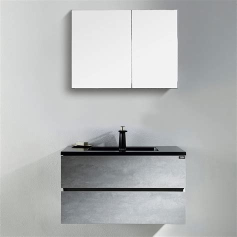 Buy TONA 30 Bathroom Vanity With Sink Combo Matte Black Floating