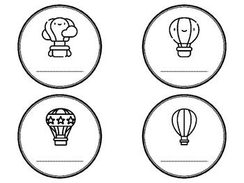 UP UP AND AWAY ON A HOT SUMMER DAY Hot Air Balloon Bulletin Board Kit Ready T