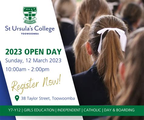 St Ursula S College Open Day Tickets St Ursula S College