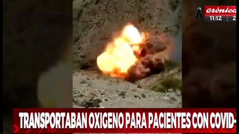 Explota Cami N Que Transportaba Ox Geno Cuando Cae A Un Barranco