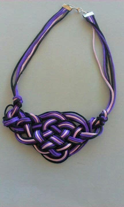 Collar Nudo Hecho Con Cola De Rat N Crochet Jewelry Patterns Rope