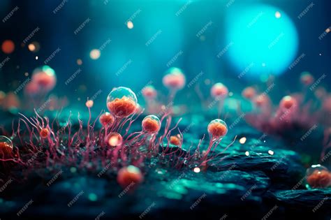 premium photo microscopic microscopic cells