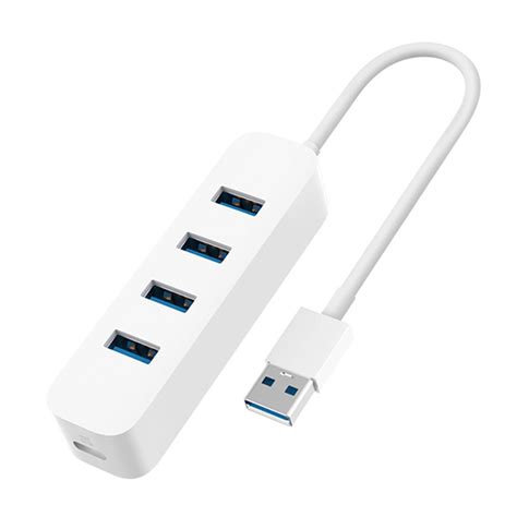 Характеристики Разветвитель хаб Xiaomi USB3.0 Line Splitter, белый ...