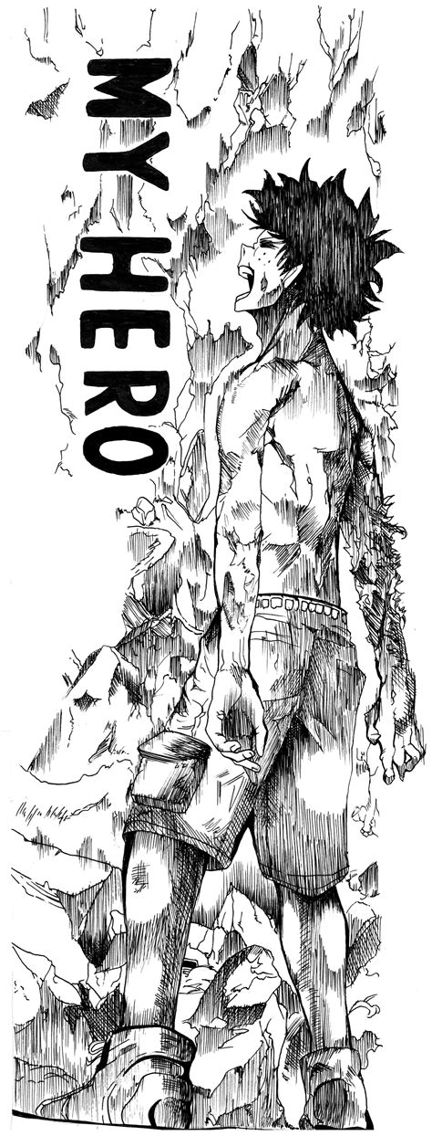 Deku Vs Muscular Manga Panel Warlord Wallpaper