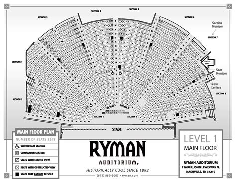 The ryman seating chart has a secret view you need 23