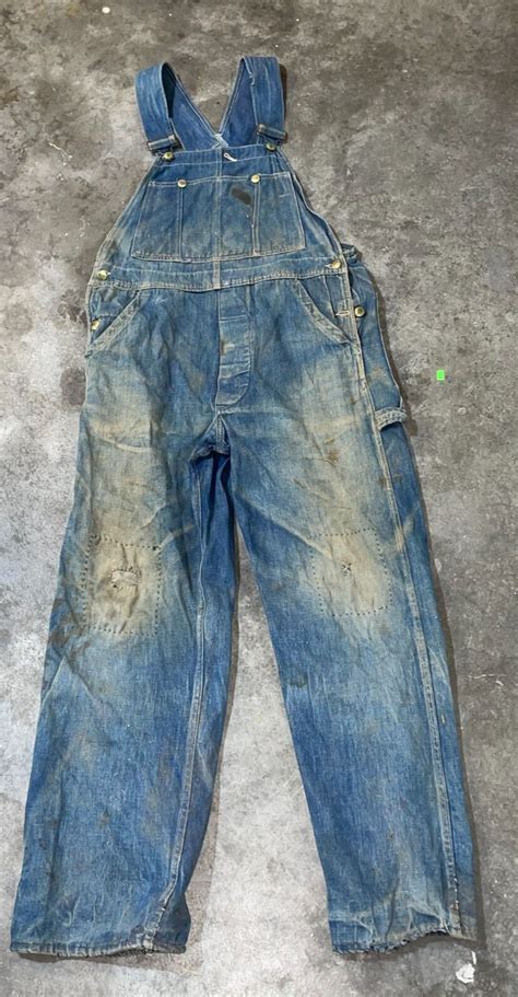 S S Sears Roebuck Hercules Denim Bib Overall Gem