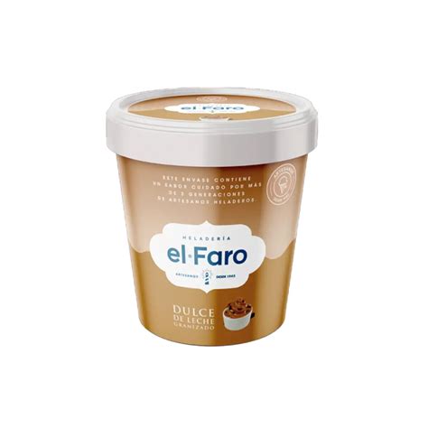 Helado El Faro Dulce De Leche Granizado 11l — Marmatu